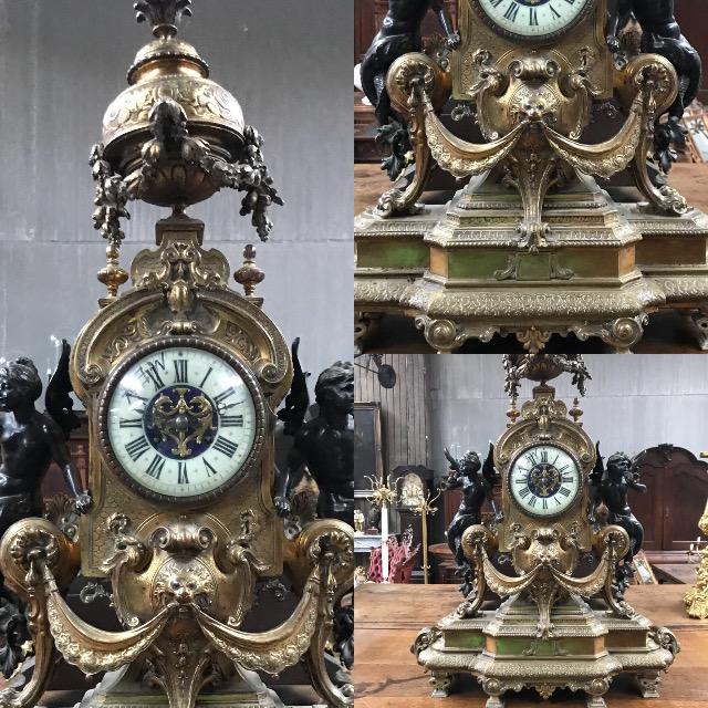 Bronze clock 