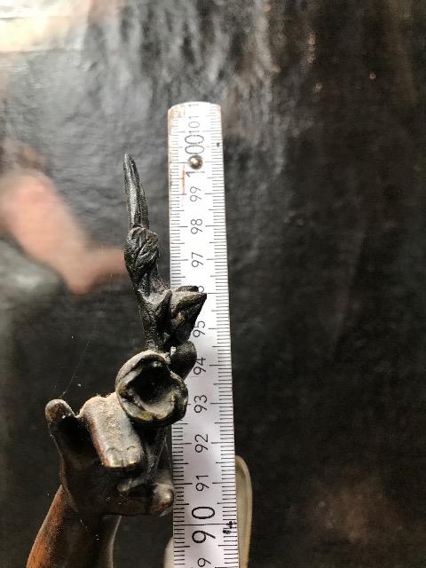 Marble clock with spelter figure 