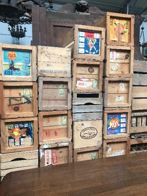 Wooden fruit boxes 