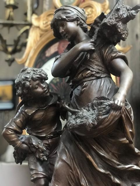 SPELTER STATUE “ MOREAU” 