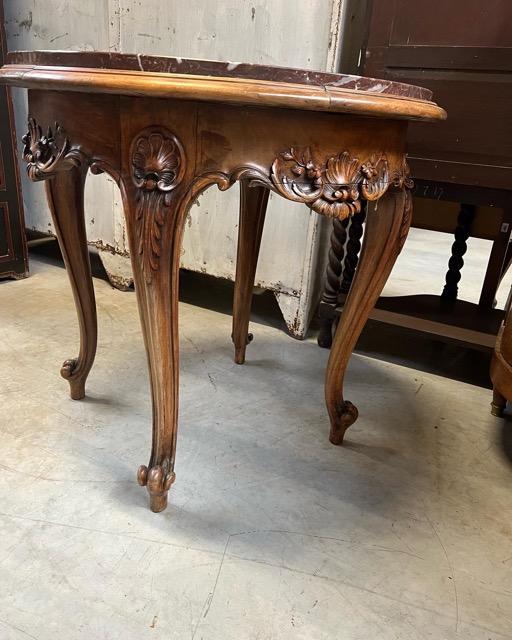 Table with marble top 