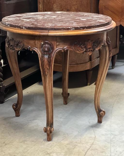 Table with marble top 
