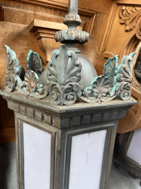 Pair Bronze lanterns 