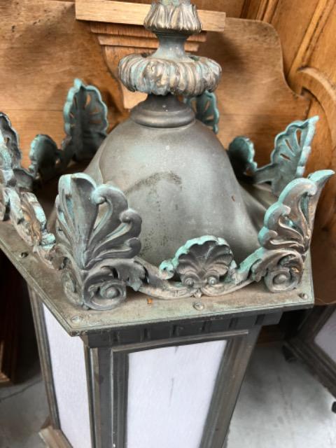 Pair Bronze lanterns 