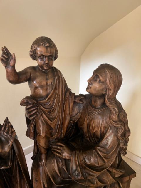 WOODEN RELIGIOUS STATUE