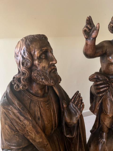 WOODEN RELIGIOUS STATUE