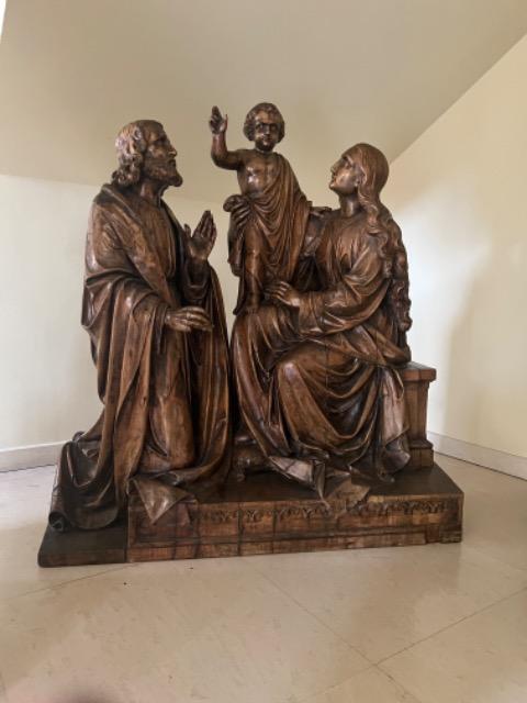 WOODEN RELIGIOUS STATUE