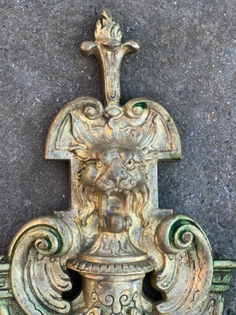 PAIR BRONZE SCONCES 