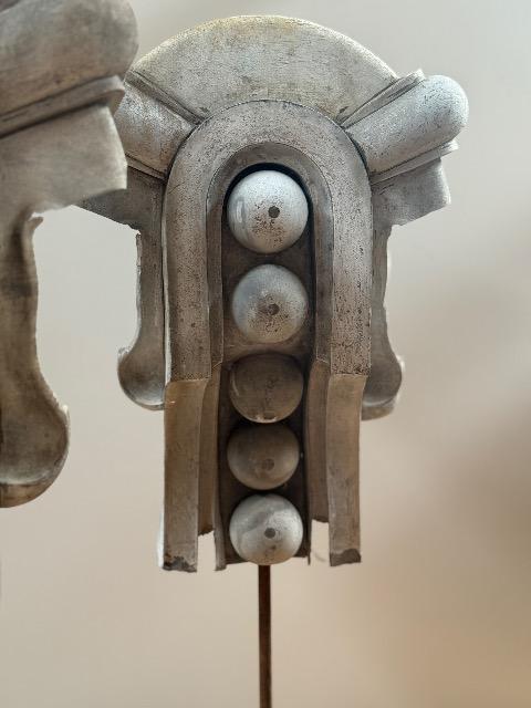 SET OF 3 ZINC ORNAMENTS 